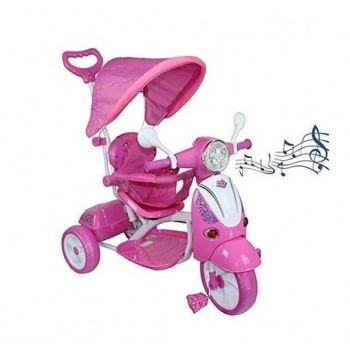 Triciclo  Scooter  Rosa  -...