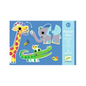 Puzzle  Duo  Animali  -  Djeco