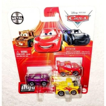 Set  3  Mini  Cars  -  Mattel