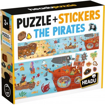 Puzzle &  Stickers  Pirati...