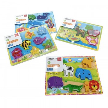Puzzle  Legno  Animali  Mod...