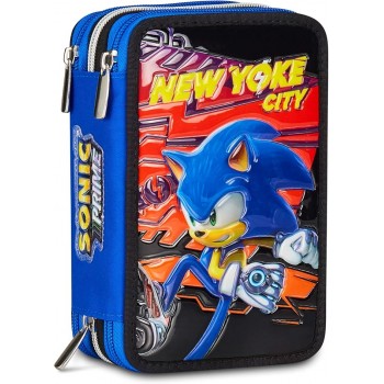 Astuccio  3  Zip  Sonic...