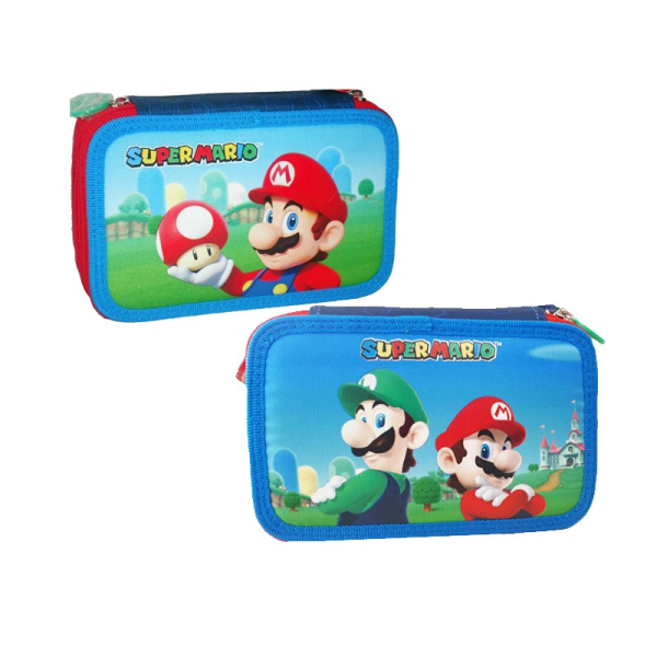 Astuccio 3 zip Super Mario