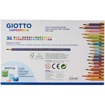 Pastelli Giotto Supermina 36 pz. - Fila