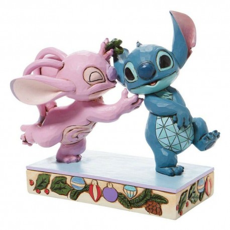 Angel & Stitch Bacio Sotto al Vischio - Disney Traditions