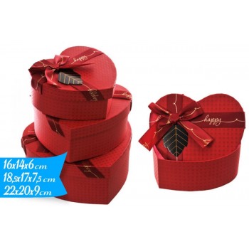 Scatola  Cuore  Rosso S  -...