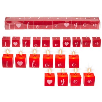 Set  Candele  I  Love  You...