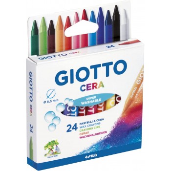 Pastelli  cera  24pz  -  Fila