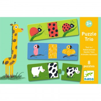 Puzzle  Trio  Animali-  Djeco