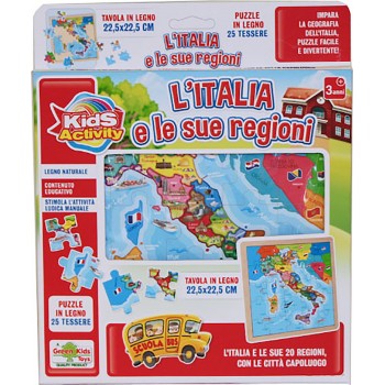 Italia  Puzzle  Legno 25...