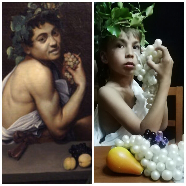 Il Bacco realizzato dal Caravaggio e la sua reinterpretazione