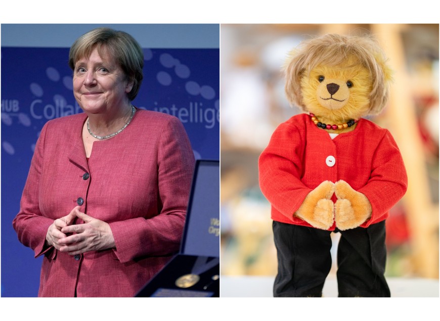 L'orsacchiotto di peluche di Angela Merkel finalmente esiste